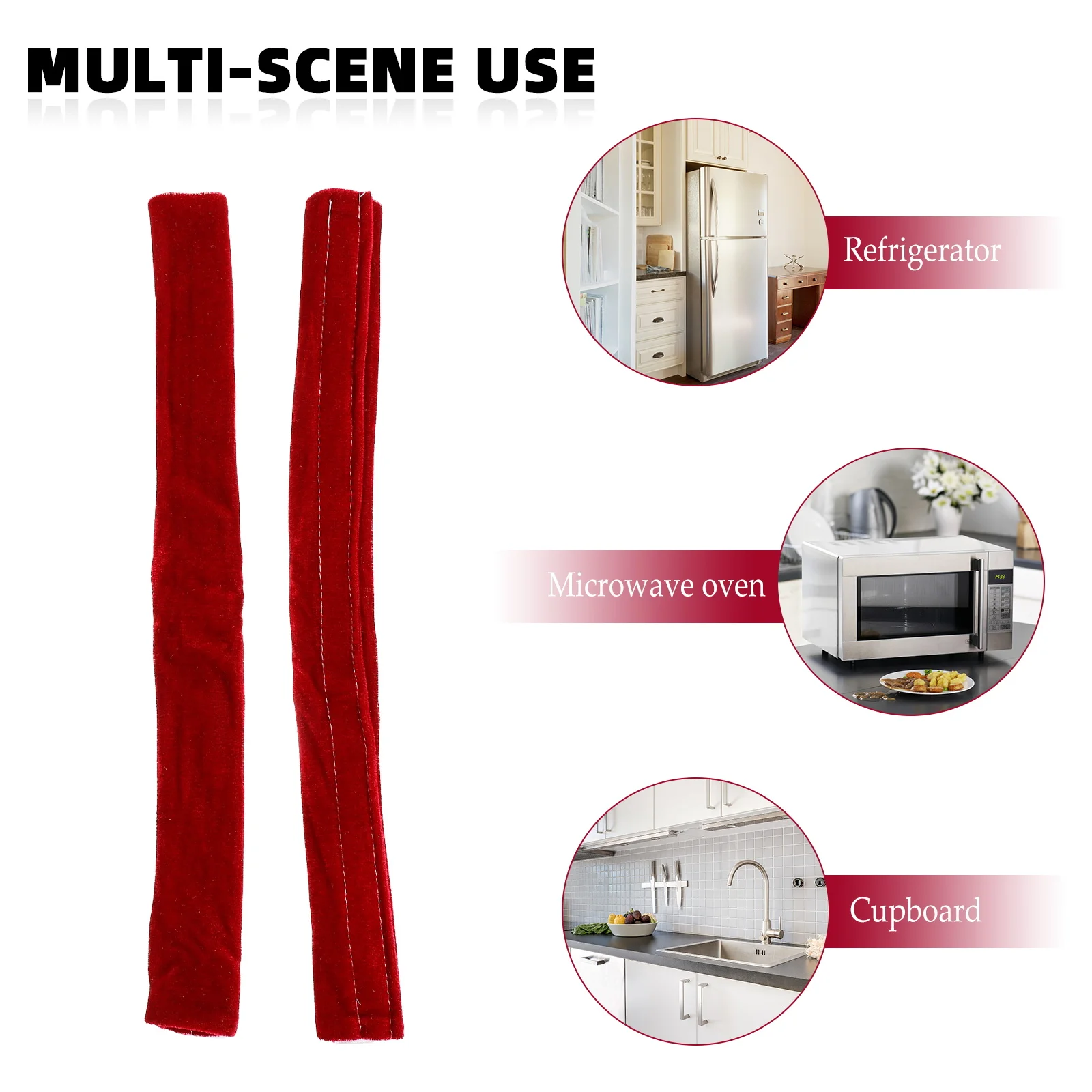 

2Pcs Refrigerator Handle Covers Simple Door Handle Protector Anti-Slip Appliance Knob Cover for Fridge Microwave Oven Dishwasher