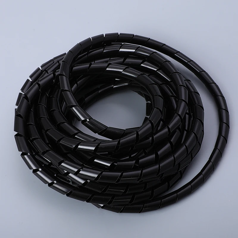 1Roll  WireCable Ties Organizer Management Spiral Wrapping Bands Bundle Protector 4~30mm