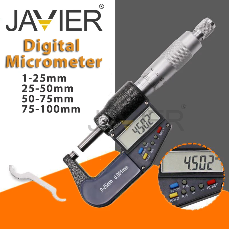 Keenso Digital-Mikrometer 0,001 Mm – Edelstahl, M Produktbild-Vorschau 3