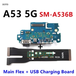 USB Charging Port Dock Board Connector Main Motherboard Flex Cable For Samsung Galaxy A53 5G A536B A536