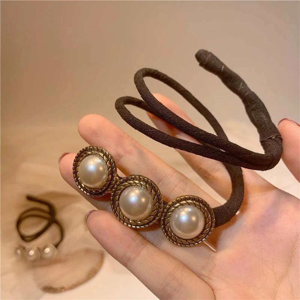 Simple Temperament Korean Women Shell Flower Hair Accessories Hair Styling Tool Hair Curler Hair Bun Maker