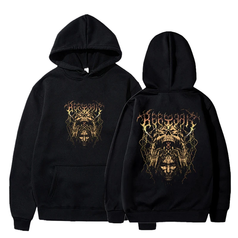 Anime Berserk Guts Fashion Casual Hoodies Men Hip Hop Streetwear Hoodie Men Berserk Japanese Anime Harajuku Fashion Hooded Shirt