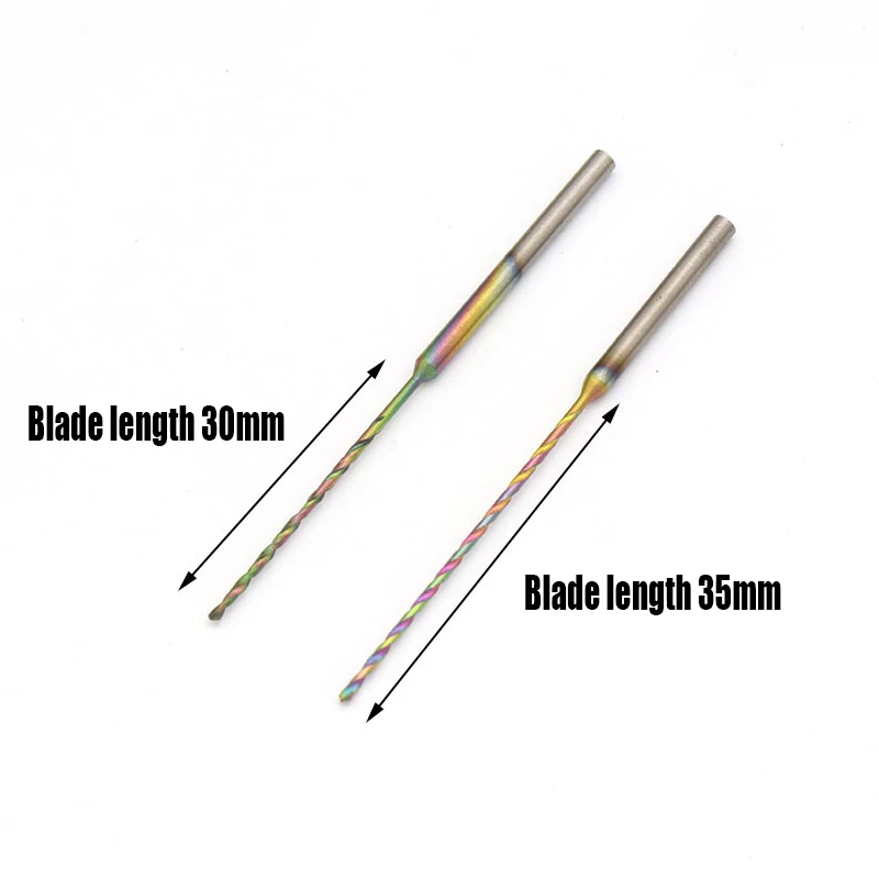1/5/10PCS 0.8-2.2mm Trempé HSS Foret Hélicoïdal 2.35mm Tige Mini Foret Outil Rotatif Pour Trou D'ouverture En Métal/Bois/Plastique