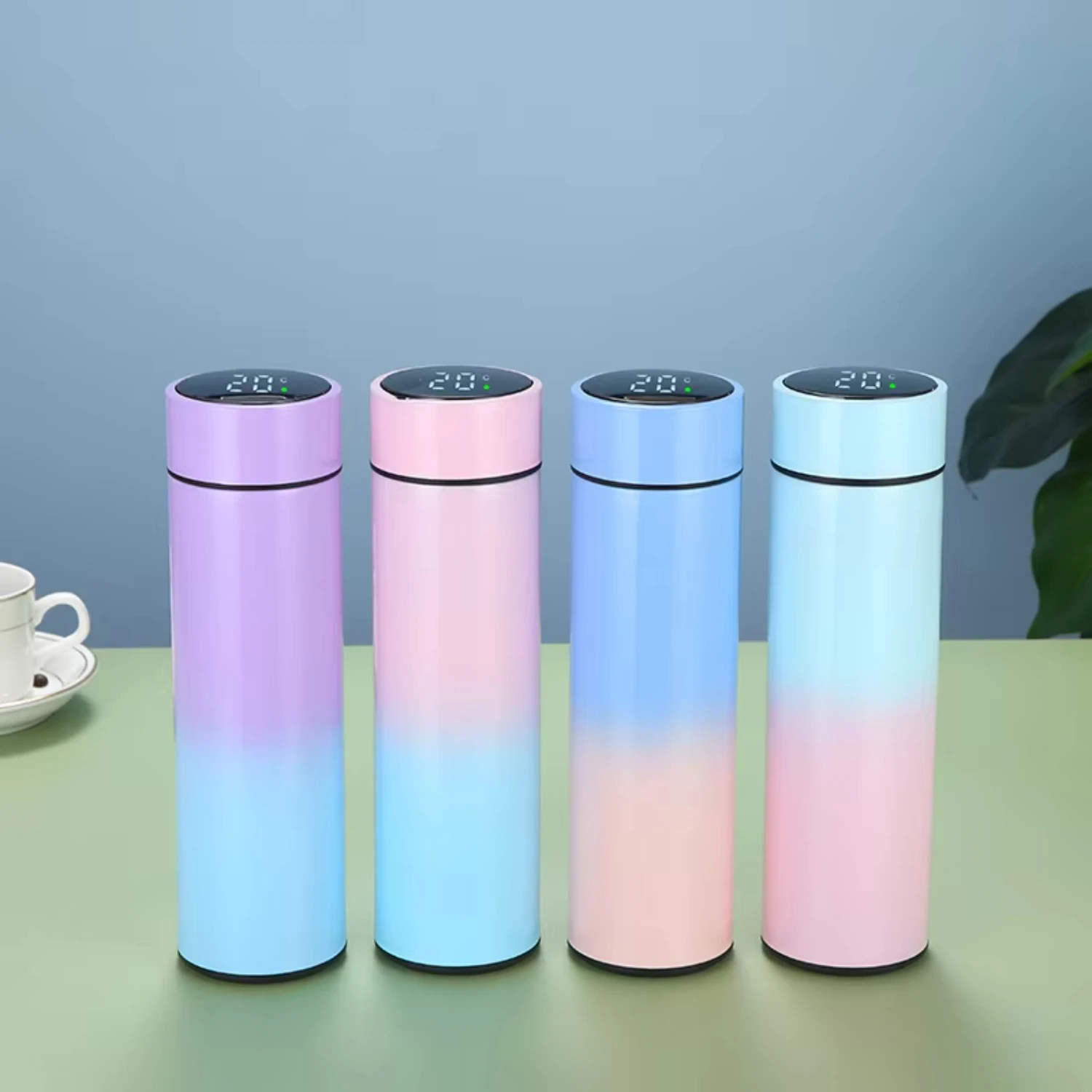 2025 Smart intelligent thermos water bottles with temperature display vacuum mugs gift bottle cup