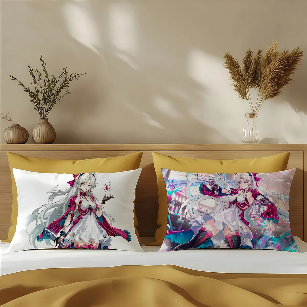 Wuthering Waves Carlotta Game cushion cover Sofa living Room Office Rectangle Pillow Home Coffee Shop Bedding Hit product