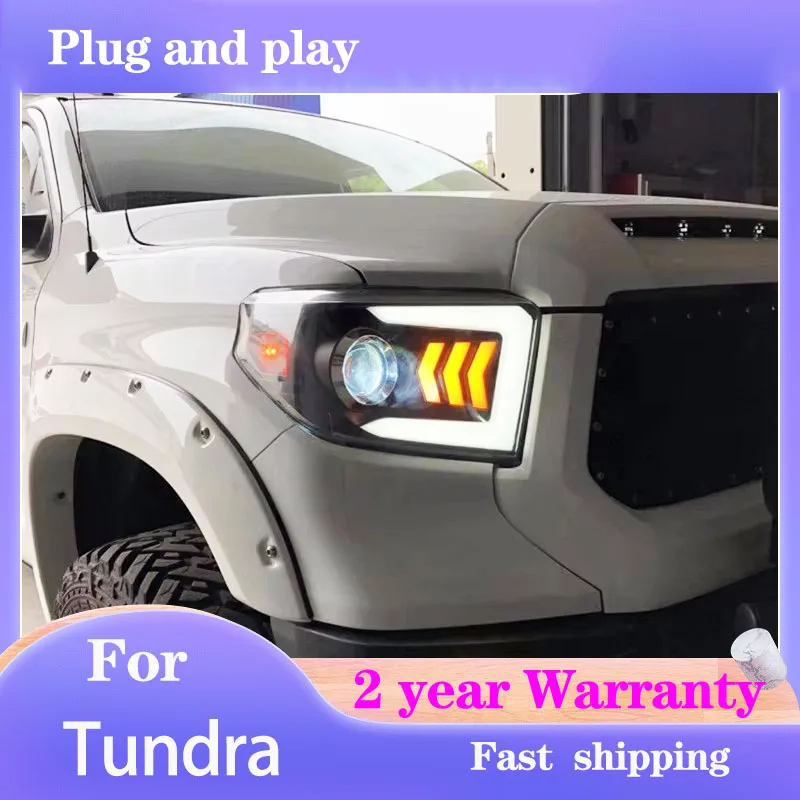 

Car Styling for Toyota Tundra Headlights Tundra Head Lamp DRL Turn Signal Low High Beam Projector Lens