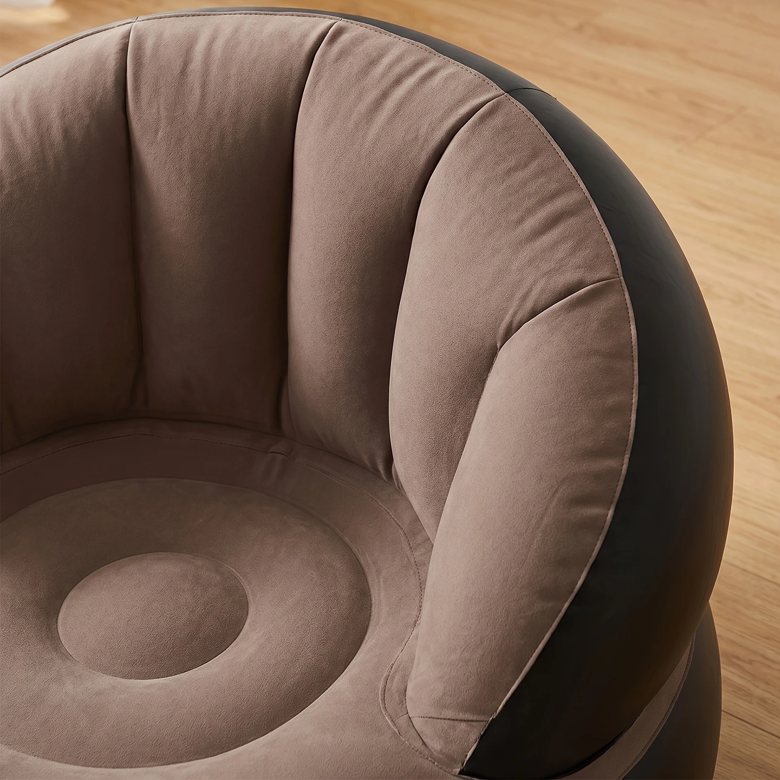 1PCS Inflatable Lazy Sofa Foldable Air Cushion Sofa Portable Single Seat Backrest and Armrest Suitable for Indoor/Outdoor Use