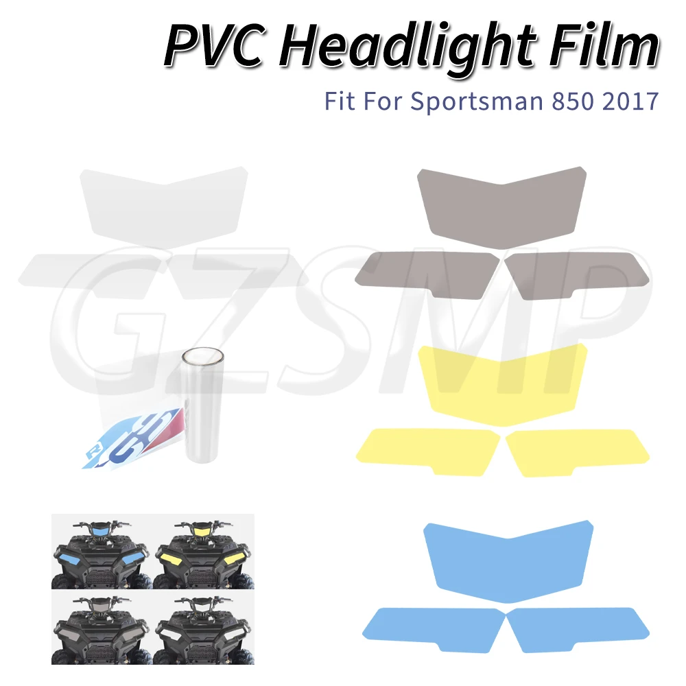 

ATV Anti Scratch Headlight Sticker PVC Transparent Film Decals Fit for Polaris ACE 900 XC Sportsman 450 570 850 XP 1000