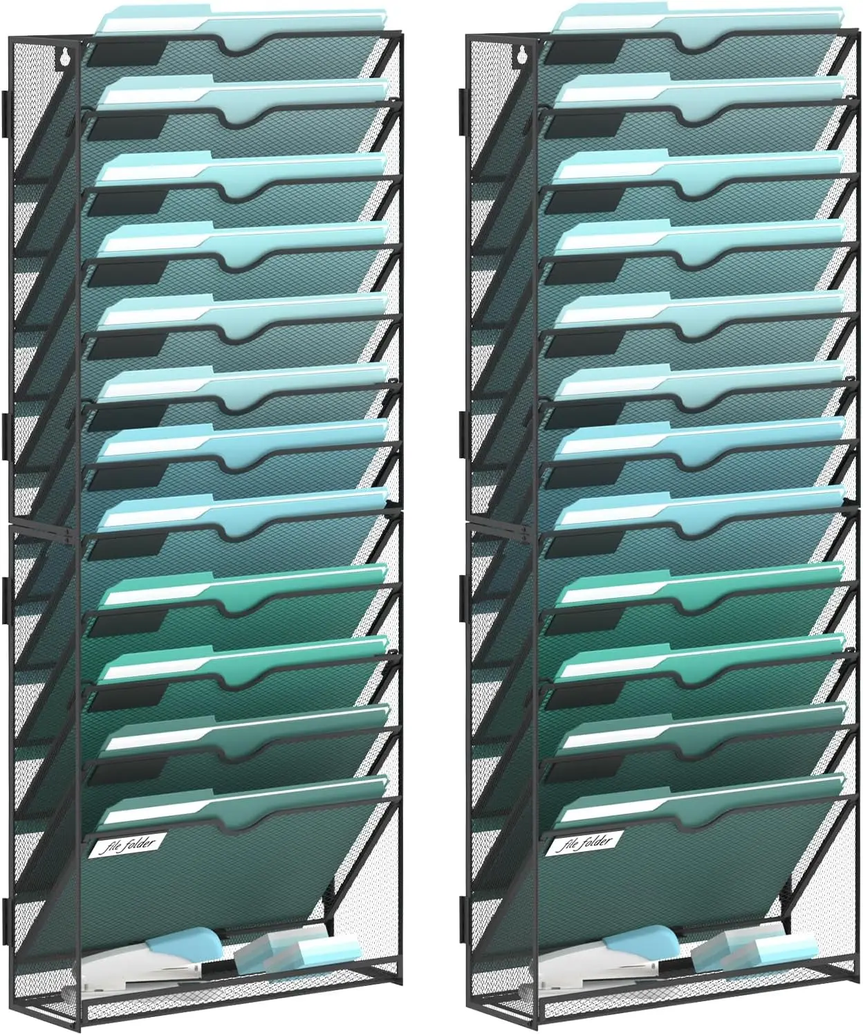 Mounted Sorter File Tier Wall Pack Organizer Mail