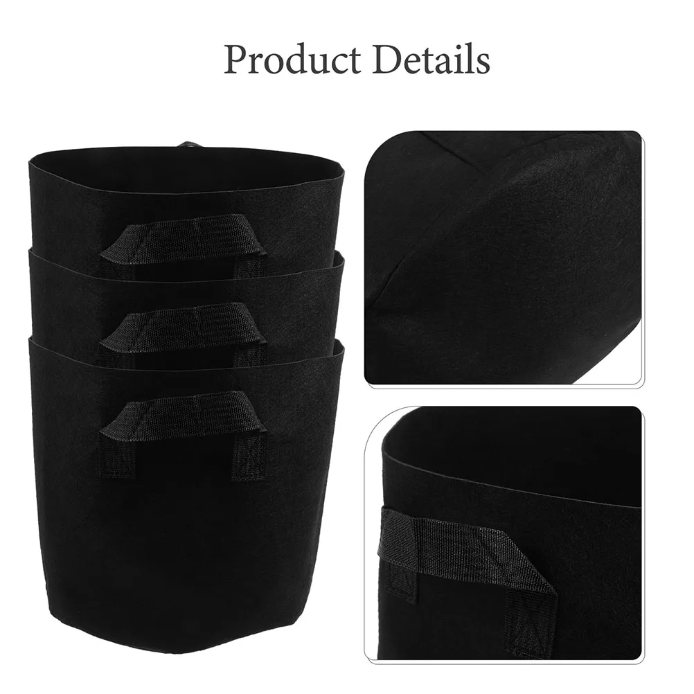 

5 Pcs Gardening Bags Fabric Pot Fruit Growing Pouches Plant Gallon Non-woven Potato Breathable Planting Containers