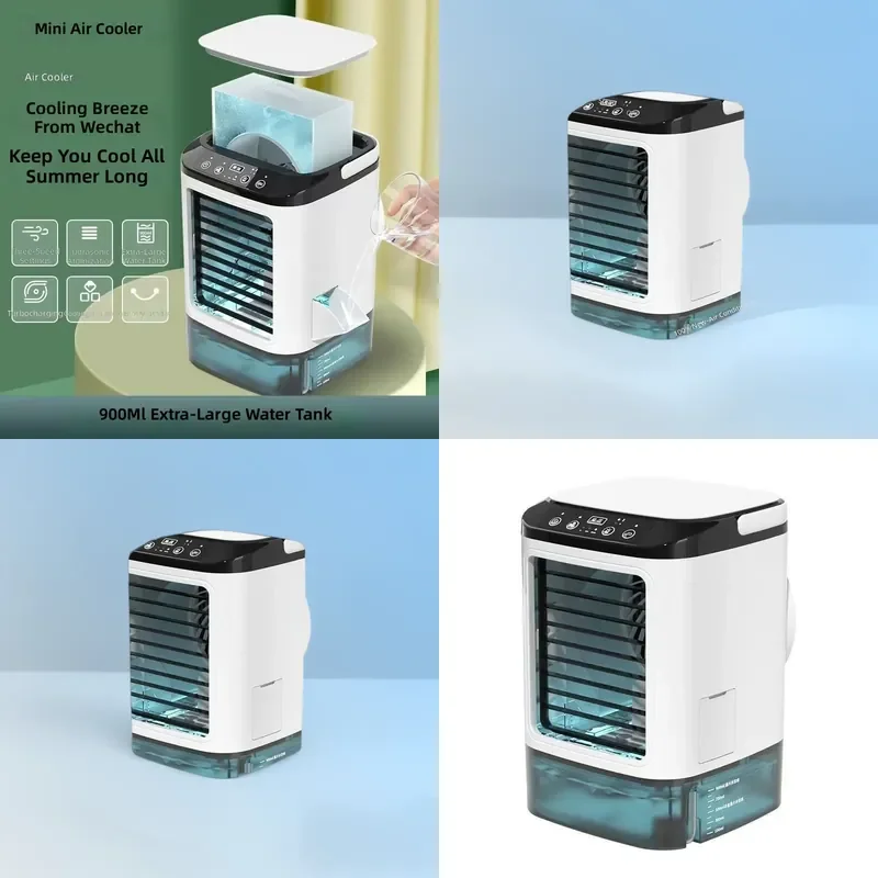 for Mini Spray Fan USB Humidification Cooling Air Conditioner Electric Ice Box Cooler for Home Office Dormitory Refrigeration