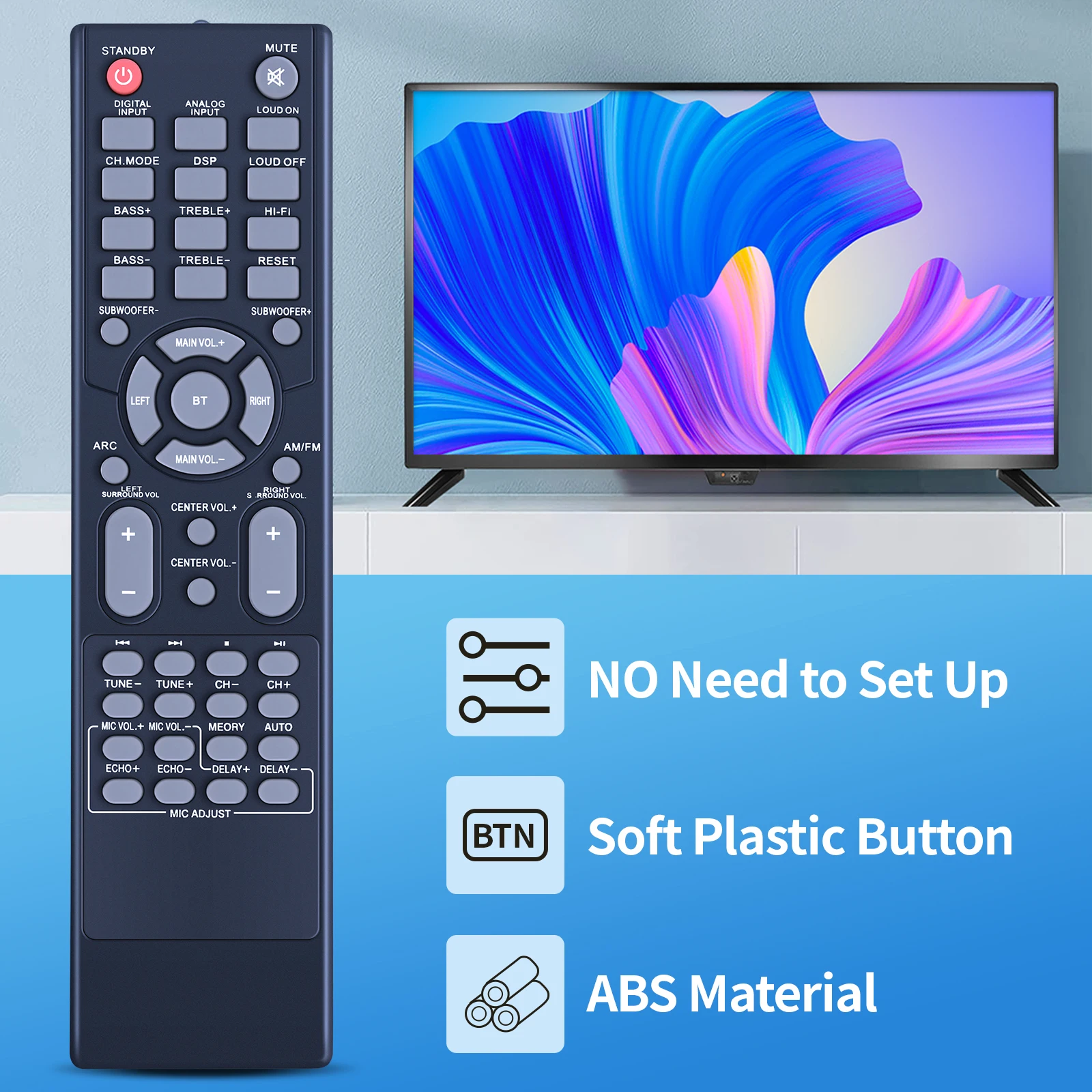 新しい PT694BT リモコン Pyle 5.2 チャンネル Hi-Fi Bluetooth ホームシアター用