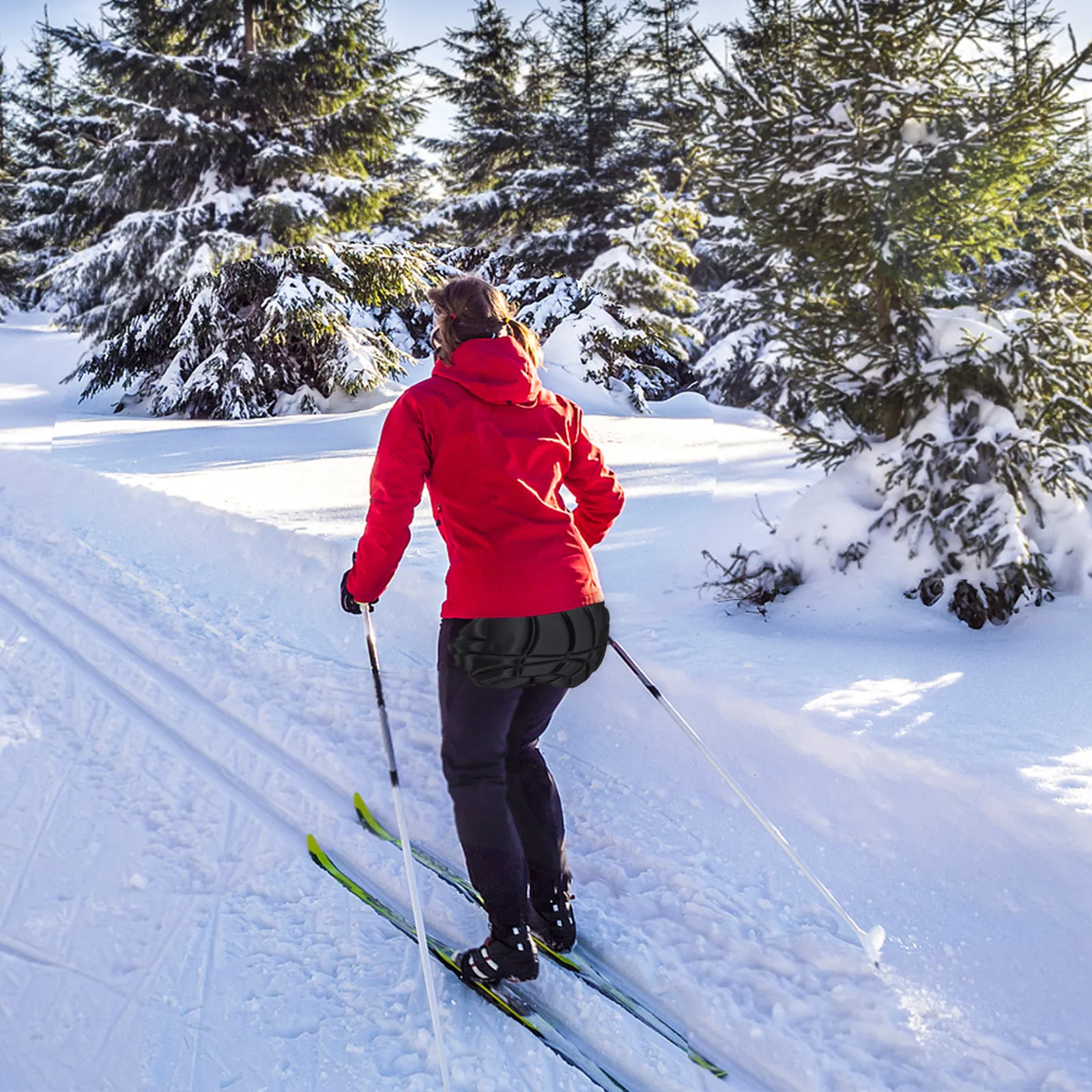 

Защитные накладки для ягодиц для катания на коньках: толстые, легкие, противоскользящие, с защитой от ударов, для катания на льду, лыжах и сноуборде