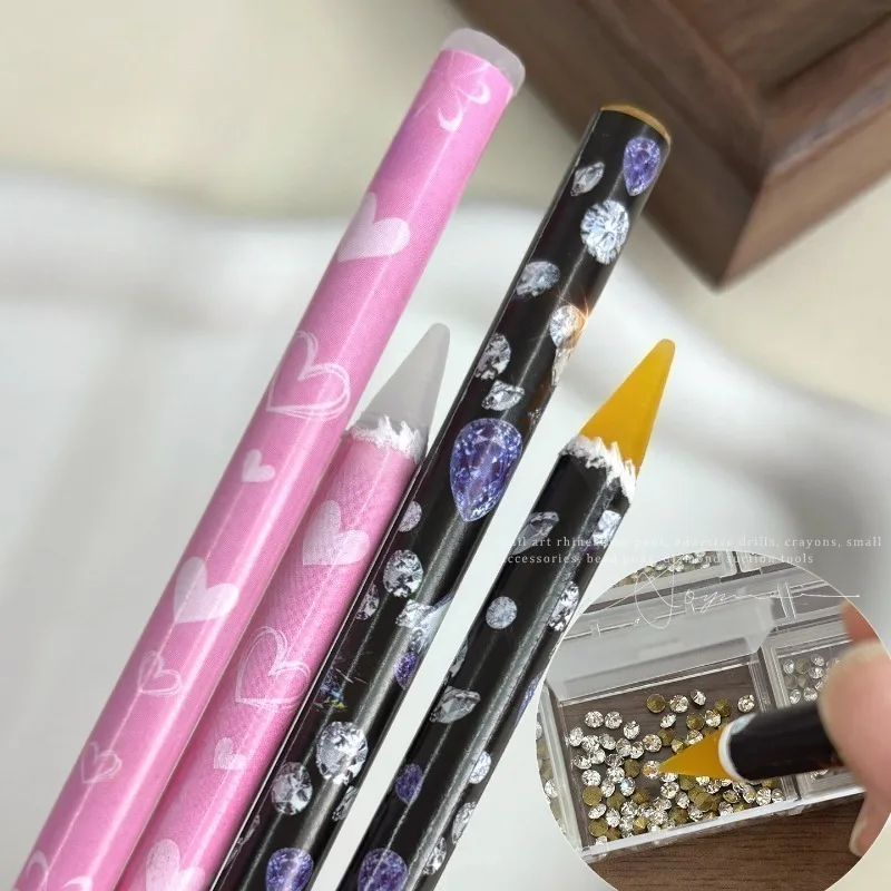 Nail Art Diamond Picking Crayon Rhinestone Jewelry Special Suction Setting Pen With Adhesive Tools Durable And Strong Adhesion