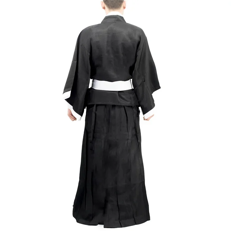 Disfraz de Cosplay Bleach Kuchiki Rukia Kurosaki Ichigo Sociedad de Almas Kimono Shinigami Conjunto Completo Guerra de Sangre Milenaria 4