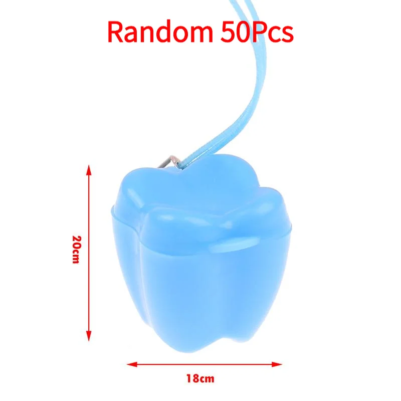 50Pcs Baby Tooth Box Tooth Shape Milk Teeth Storage Boxes Child Baby Deciduous Tooth Organizer Container Baby Souvenir Gift Box.