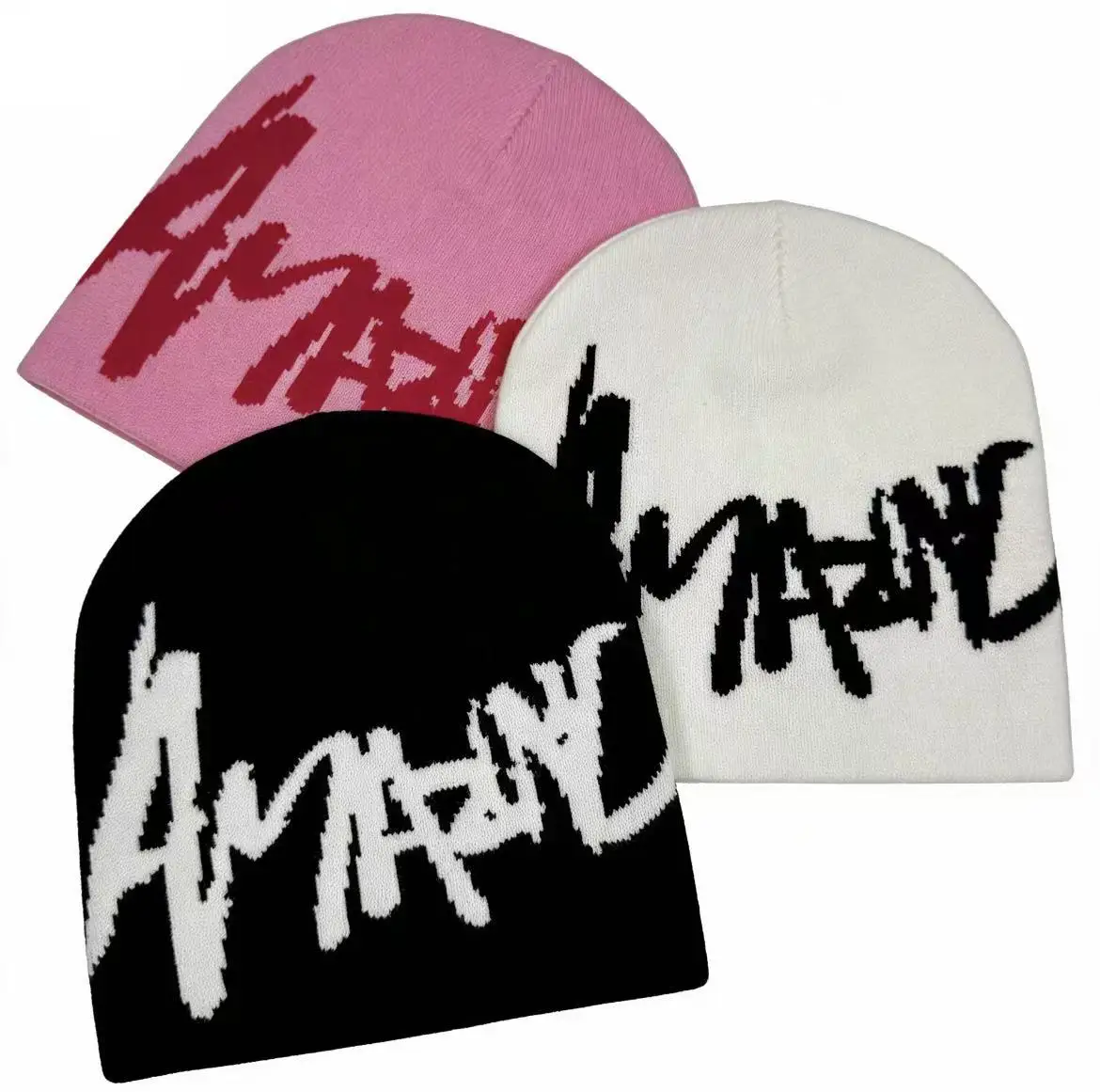 

1 Street-Style Personalized Graffiti Knit Beanie, Unisex Versatile, Fall Winter Essential