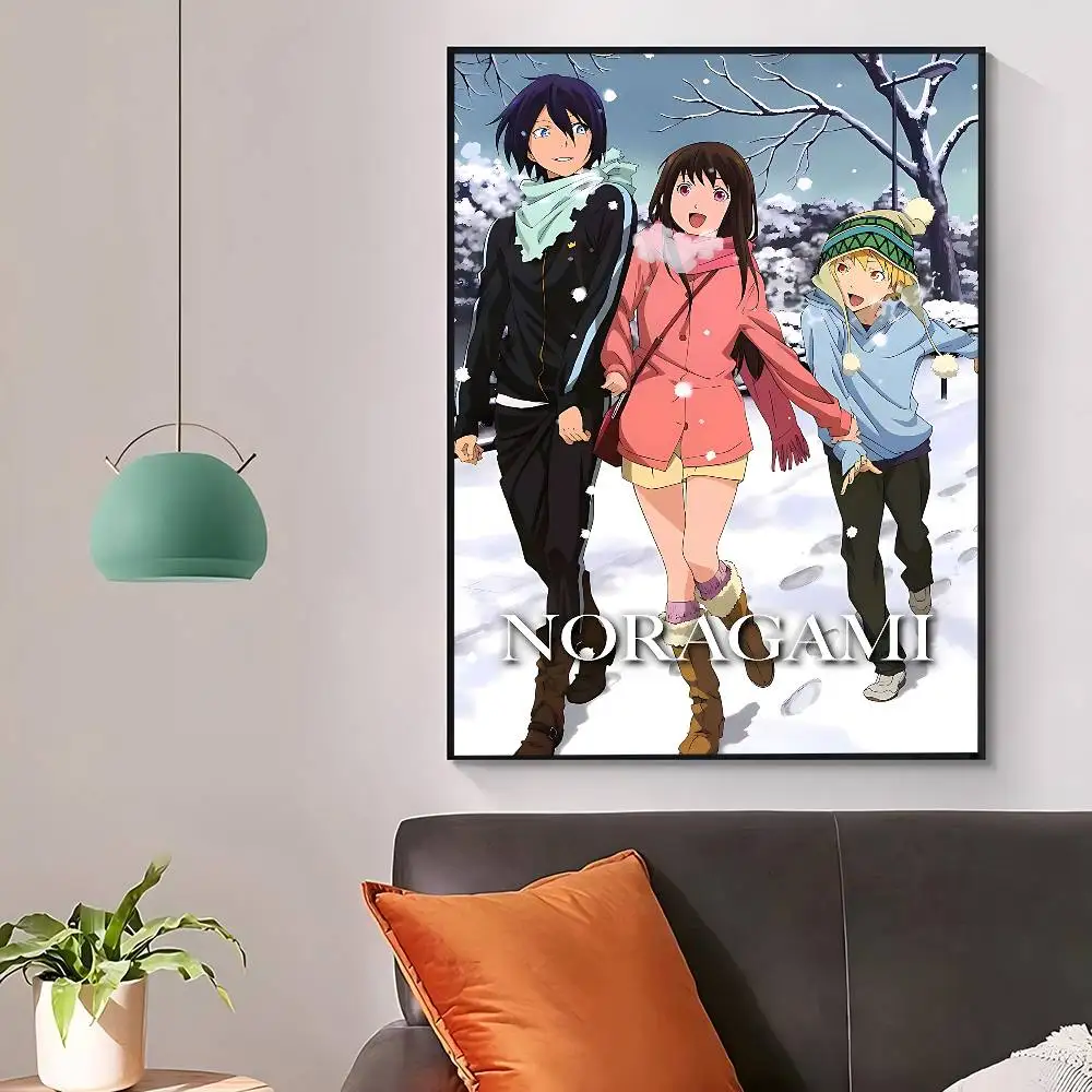 N-Noragami ملصق أنيمي كلاسيكي مقاوم للماء ورقة ملصق مقهى بار غرفة جدار ديكور