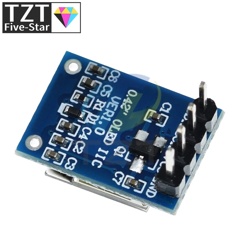 0.42" 0.42 Inch White OLED Display LCD Module 72X40 Serial Screen White Color I2C IIC/SPI Interface SSD1306 72*40 For Arduino