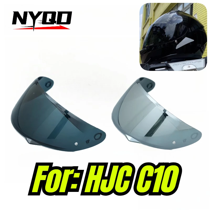 Motorcycle Helmet Visor Lens For HJC C10, Anti-UV Anti-Scratch Windshield Dustproof Replacement Shield, Moto Helmet Accessories