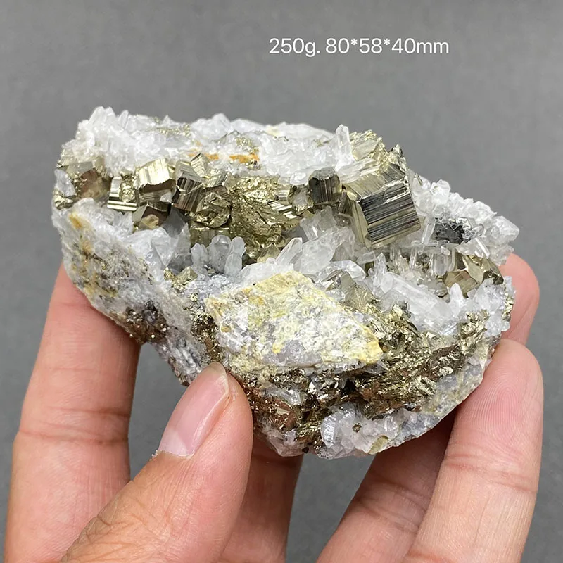 

100% natural pyrite, original stone, crystal mineral, gem and stone specimen collection.