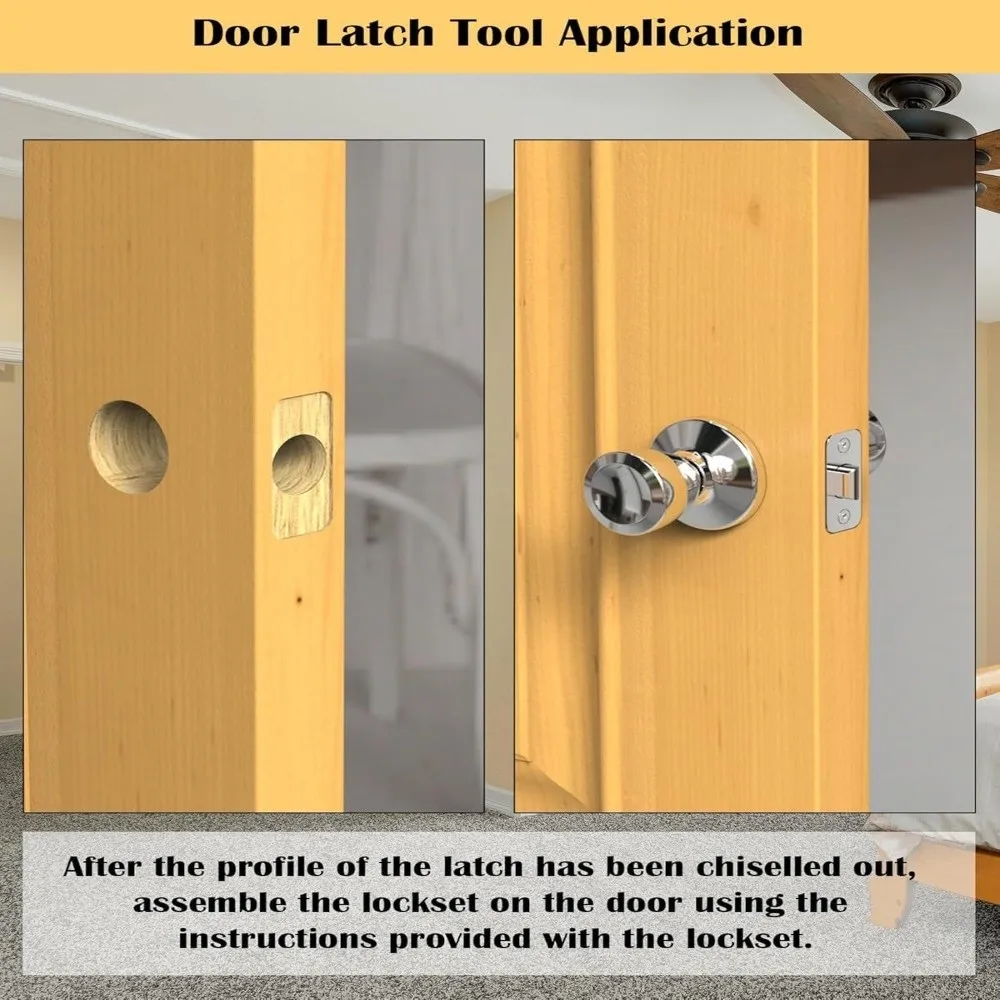Precision Jig Door Latch Mortise Tool Positioning Template Scoring & Chiseling Template Door Latch Installation Kit