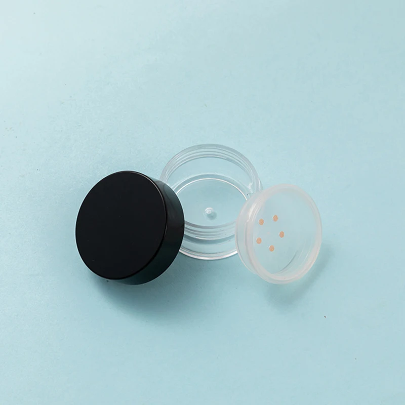 โหลใส่แป้งฝุ่นแบบหลวมขนาด30กรัม/50กรัมฝาภาชนะเครื่องสำอางเปล่าฝาปิดกล่องแป้งแบบพกพาขนาดกะทัดรัด