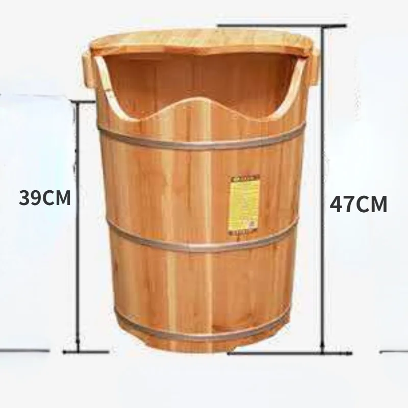 Foot Bath Wooden Barrel Steam Machine Bath Barrel Fumigation Thickened Heated Tub Solid Wood Foot Pedicure Massage Bathtub Adult