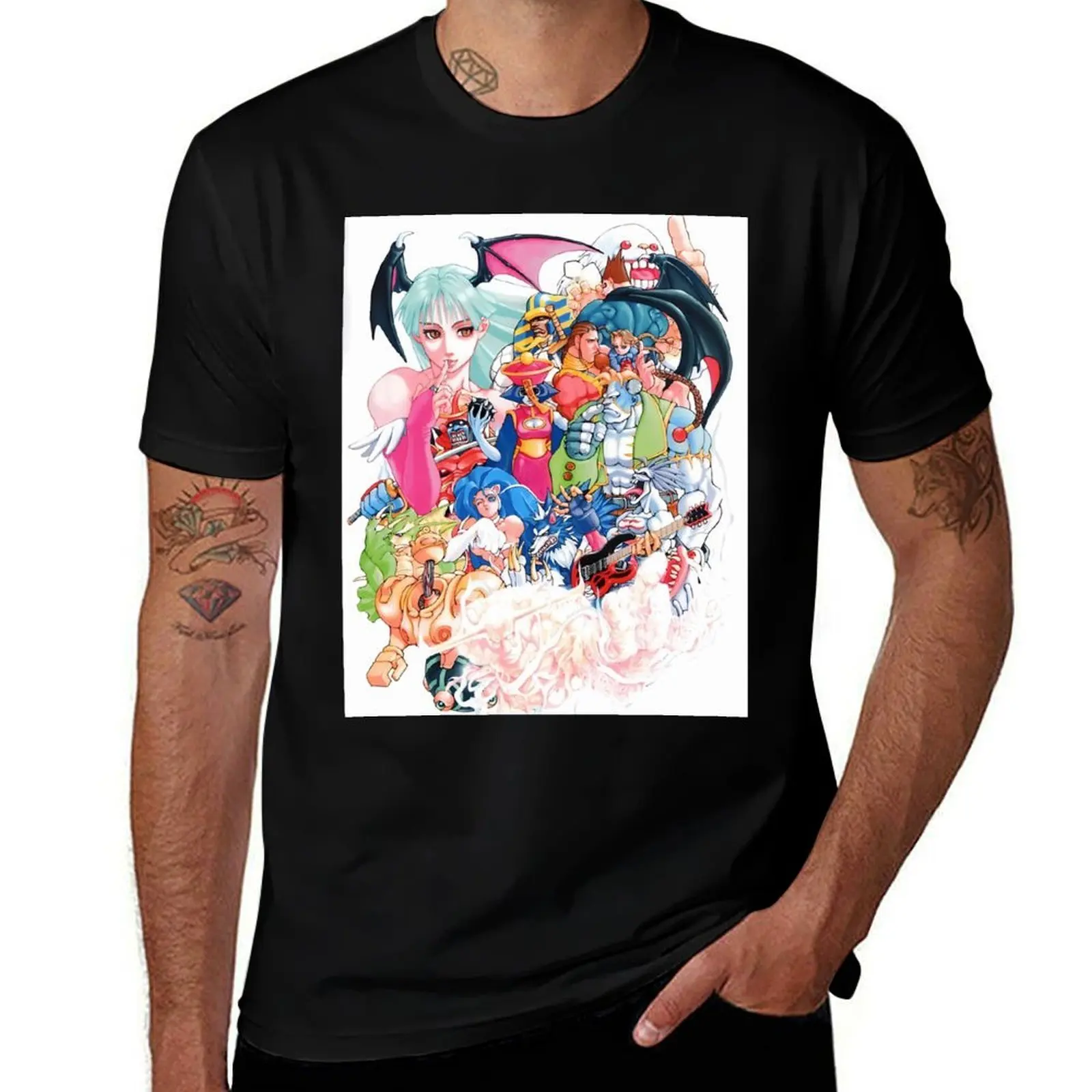 Darkstalkers T-Shirt Soft Touch Basic Cotton T-Shirt