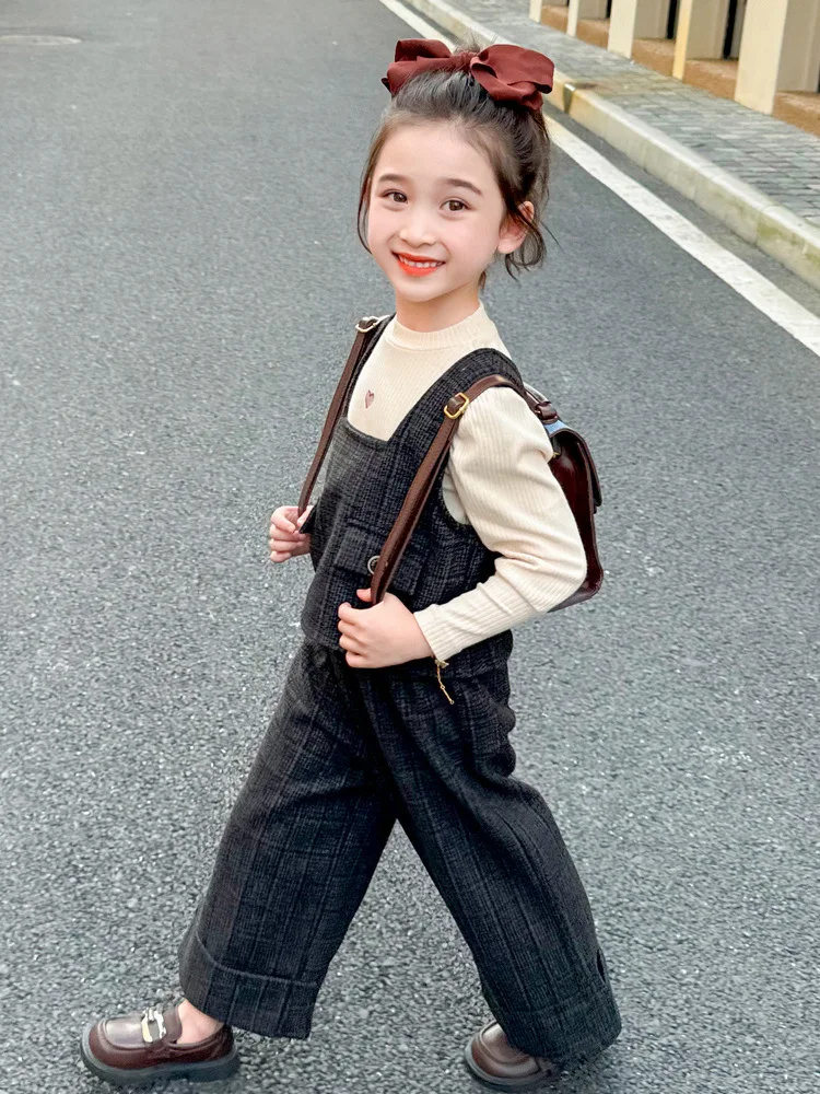 女の子の長袖セット,3ピース,ウエスタンスタイル,カジュアルファッション,韓国,新しい,春と秋,2024