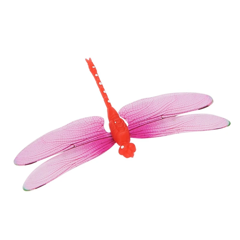 Hot 15Pcs 8Cm 3D Artificial Dragonflies Fridge Magnet For Home Christmas Wedding Decoration, Colors Randomly Send