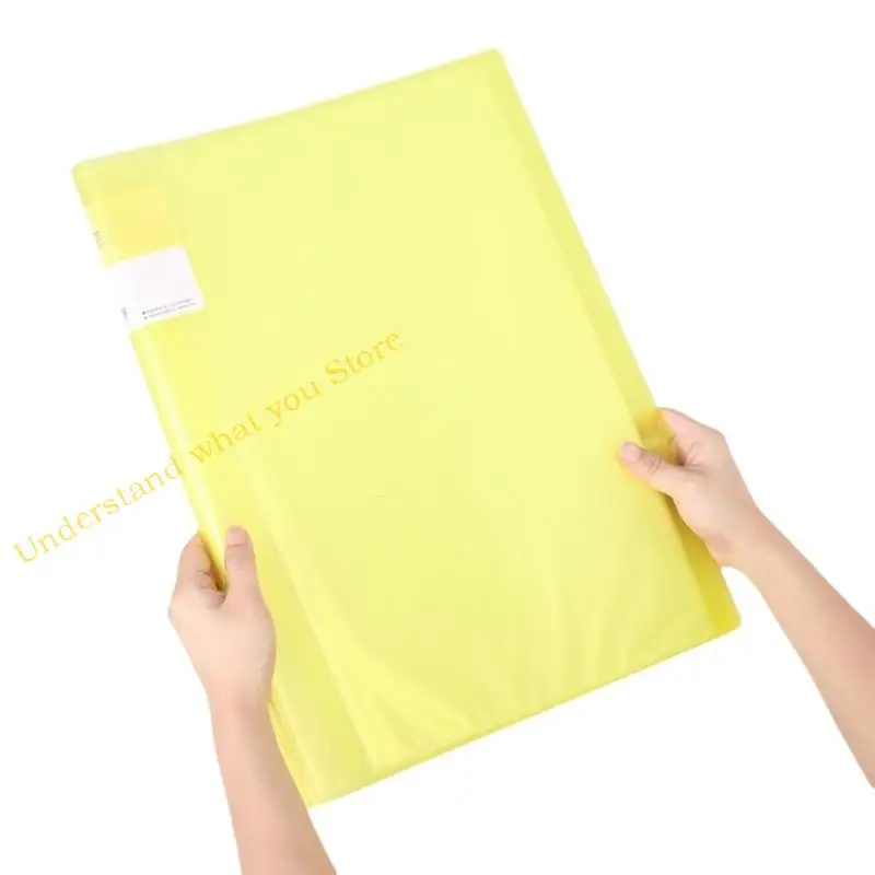 

J60A A 3 4K Display Folders Presentation Folder with Plastic Sleeves Portfolios Folder for Office