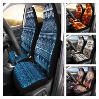Aztec Southwest Bohemia Flowers Universal Car Front Seat Covers Set of 2, High Back Stretchy Bucket Seats for Most Cars, SUV