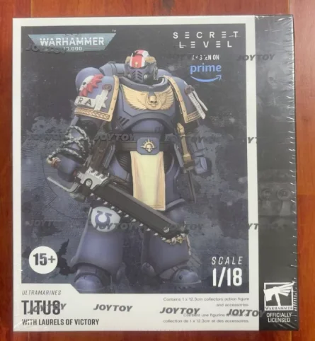 

Оригинальная фигурка JOYTOY WARHAMMER 40K Ultramarines Titus with Laurels of Victory, коллекционная модель, подарок, игрушка для коллекции
