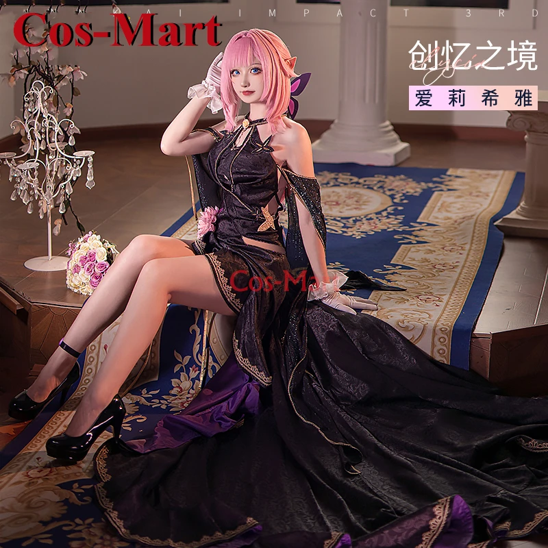 Cos-Mart Game Honkai Impact 3rd Elysia Cosplay Costume Place Of Create Memories Formal Dress Activity Party Role Play Clothing