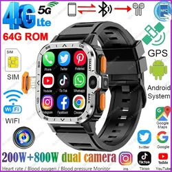 New in PGD Android Smart Watch Men GPS 16G/64G ROM Storage HD Dual Camera NFC 2G 4G SIM Card WIFI Wireless Fast Internet Access