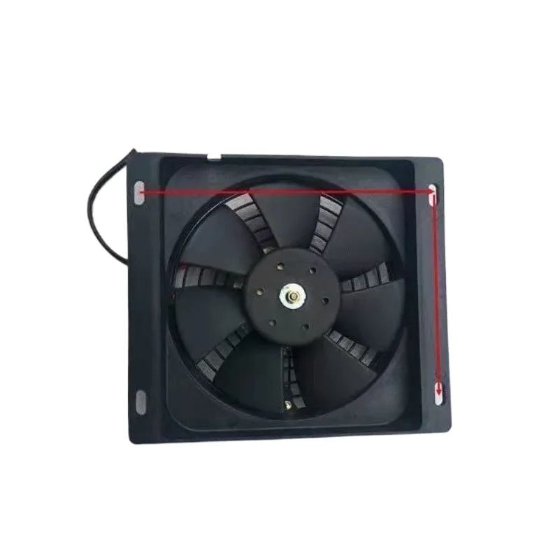 Suitable for Zongshen water tank fan Foton five-star Lovol closed tricycle cooling square fan 12 volts