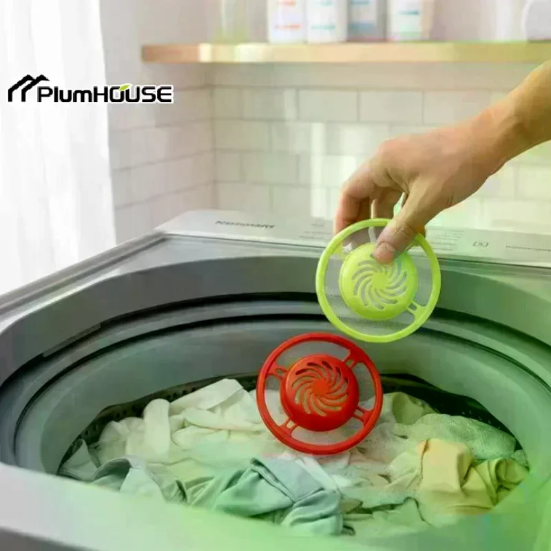 Floating Laundry Balls With Built-in Pod Compartment | Pet Hair & Lint Catcher Washing Net, Multi-Functional Debris Remover