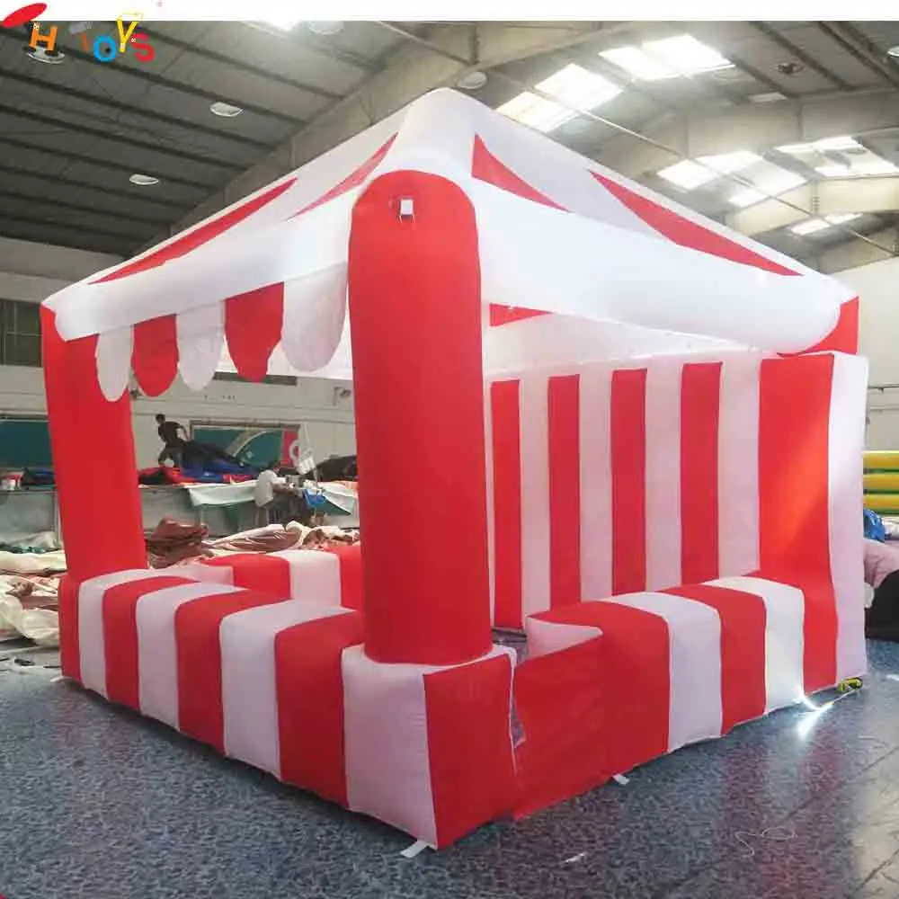 

Red and White Inflatable Booth Tent for Snack Drinking Blow Up Ticket Bar