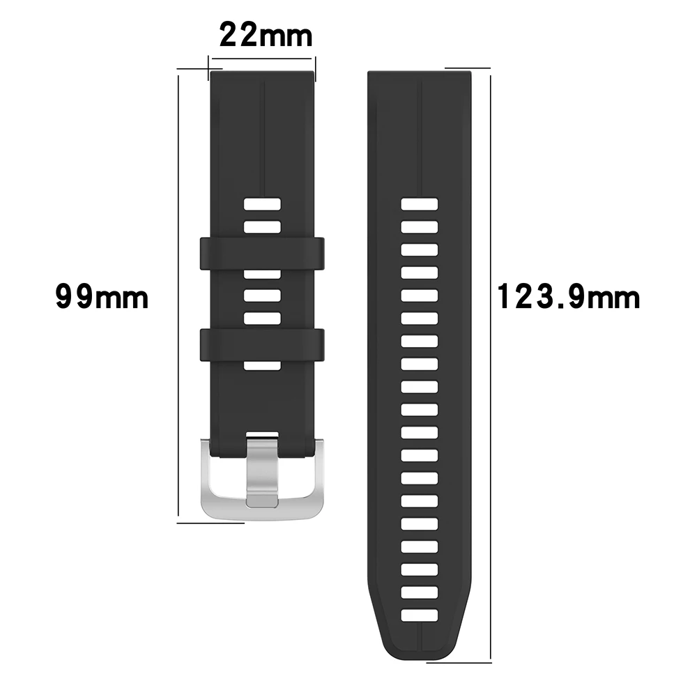 22mm Silicone Strap for Garmin Instinct 2 Descent G1 Forerunner 955 Smart Watch Band for Garmin Fenix 6/6 Pro 5/5 Plus