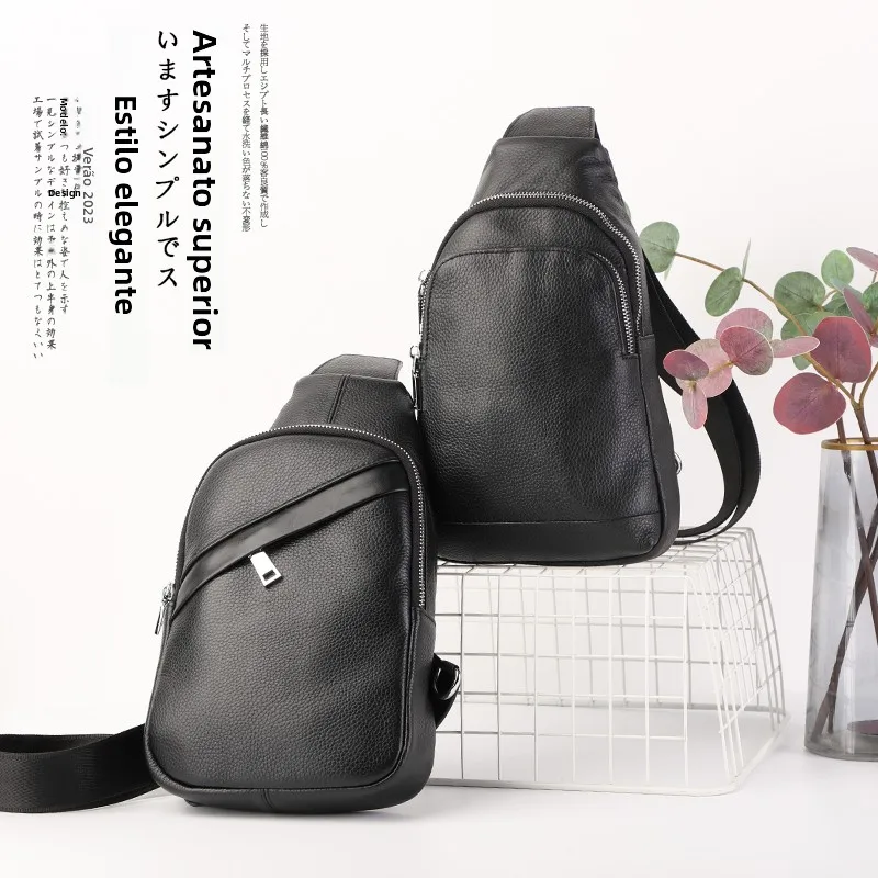 high-quality-top-layer-cowhide-men's-versatile-neutral-style-practical-single-shoulder-bag-crossbody-waist-chest-bag
