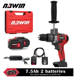 NAWIN-Industrial Grade Brushless Broca de Impacto, 125NM Cordless Drill, 1/2 