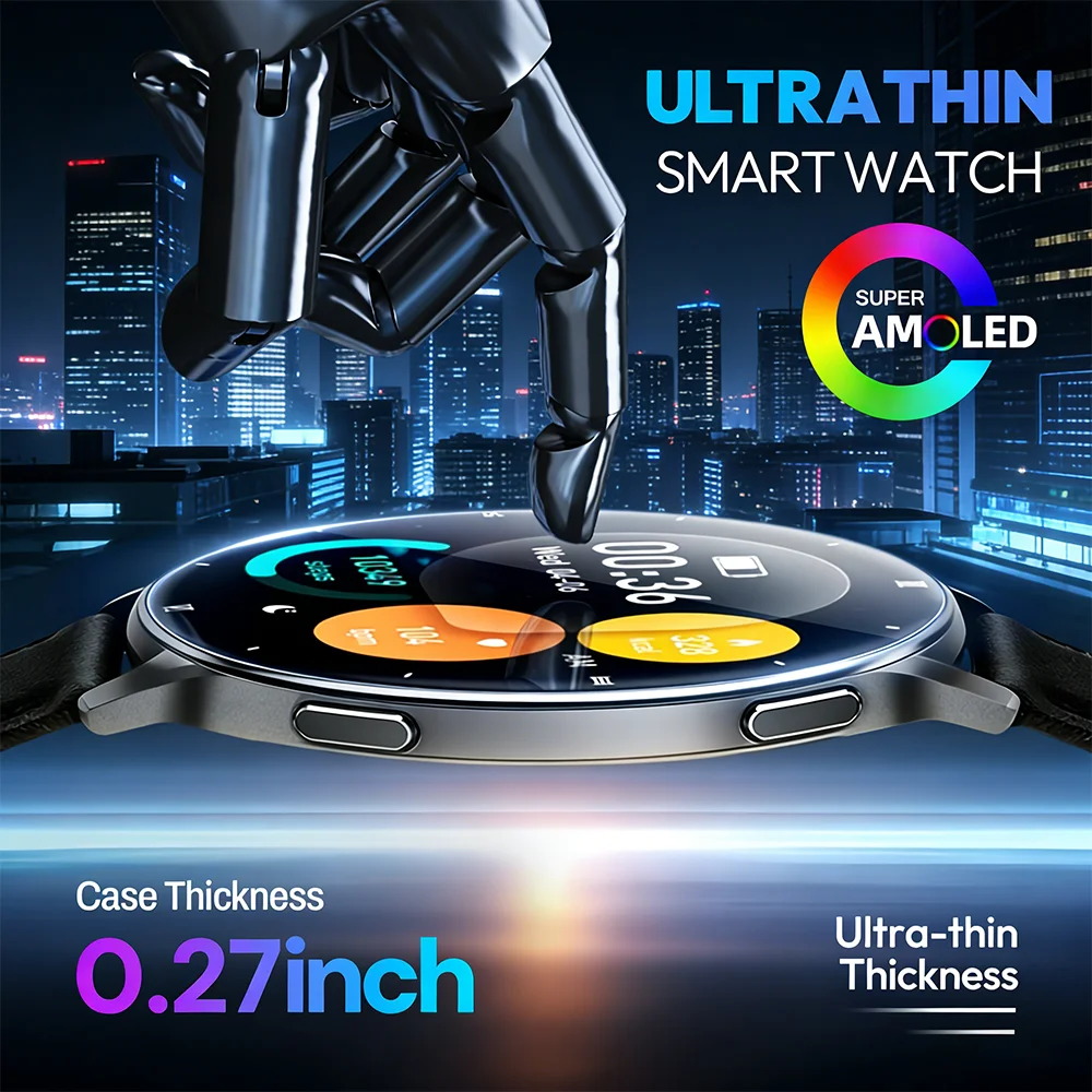 2026 Ultra-Thin Health Monitoring 240mAh SmartWatch Women 1.32-inch HD Large Screen Multiple Sports Modes Flashlight Smart Watch