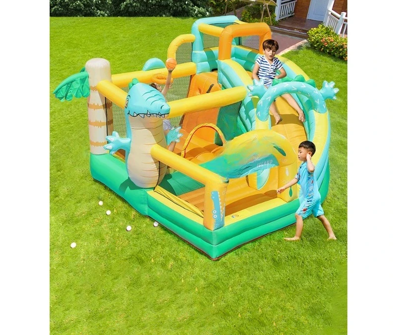 Dinosaur inflatable castle household indoor and outdoor small children's trampoline