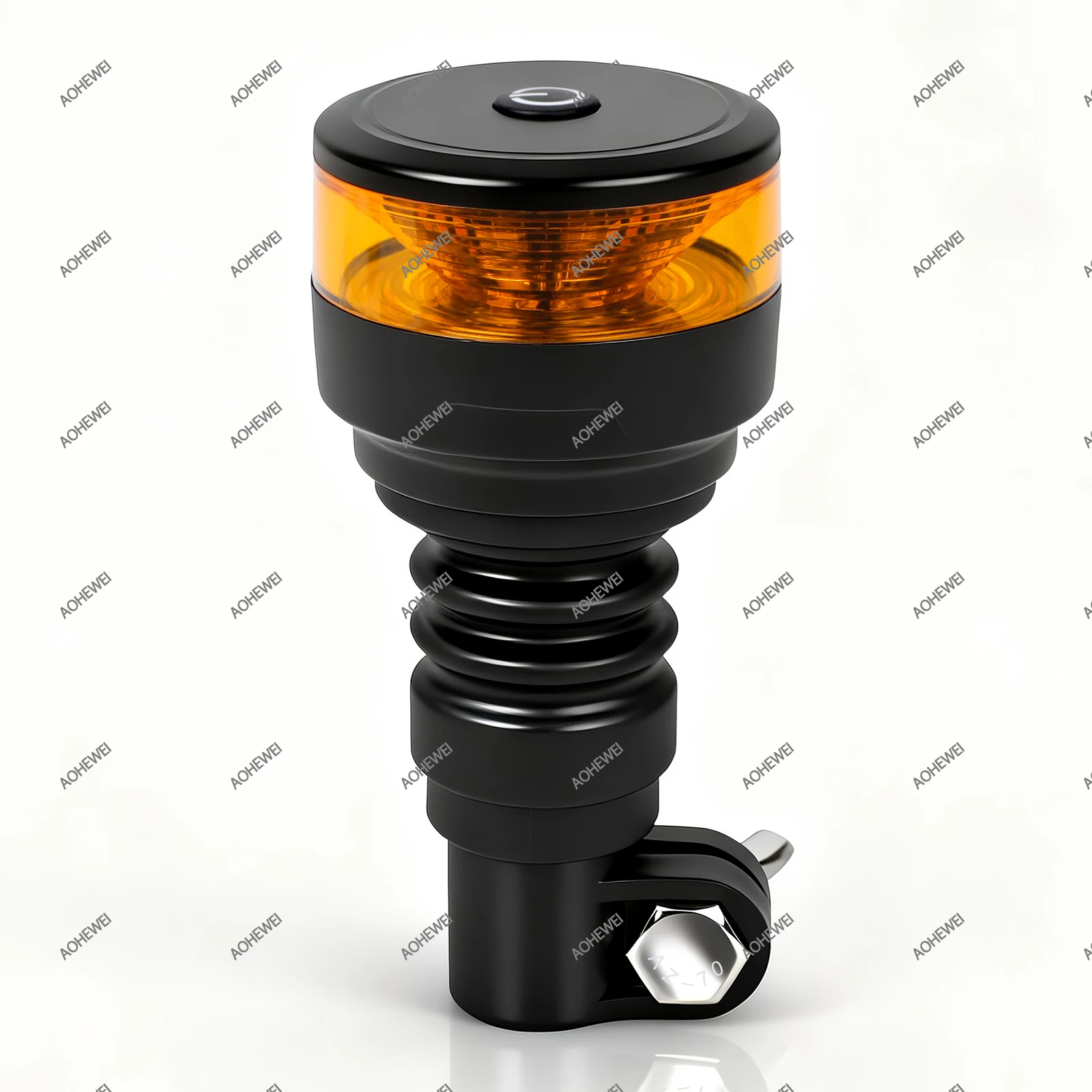 AOHEWEI Rotating LED Beacon 12 /24V Flash Beacon Flexible DIN Pole 18 LED 7 Lighting Modes Waterproof Dustproof for Truck
