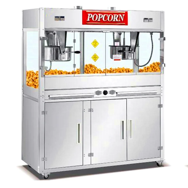 ماكينة صنع الفشار التجارية 32 أونصة من الفولاذ المقاوم للصدأ الكهربائي، سعة كبيرة لمسرح الكرنفال/الفيلم #6