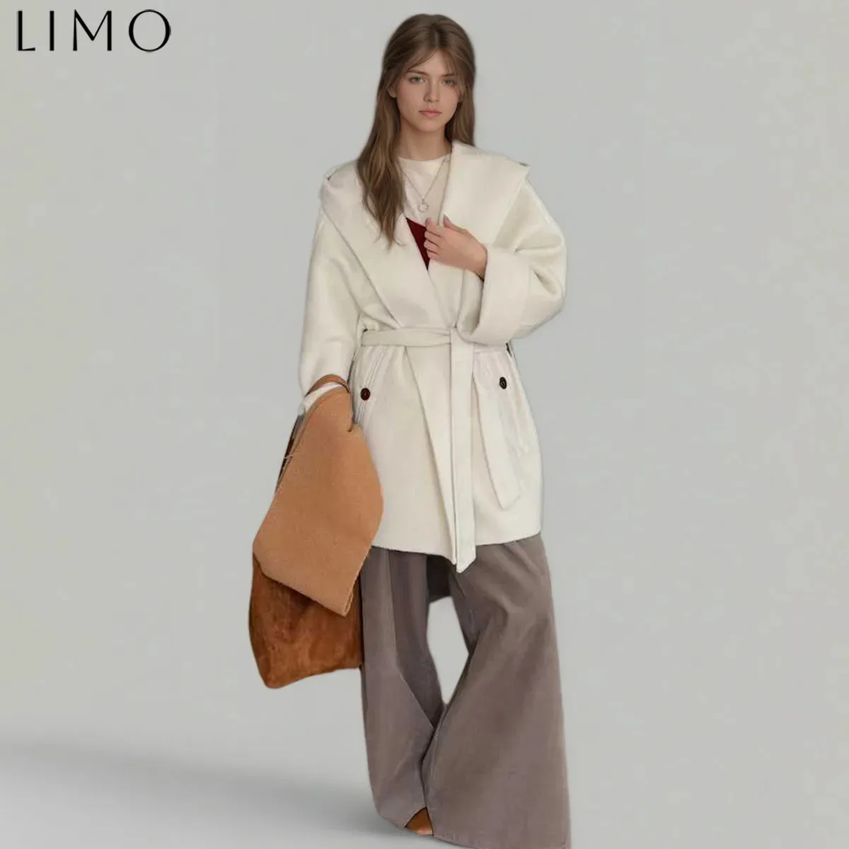 

LIMO Designer VintageClothing and Hat Design Short Coat for Women Wool Cotton Blend Autumn Winter Commuting Easy Daily Wear