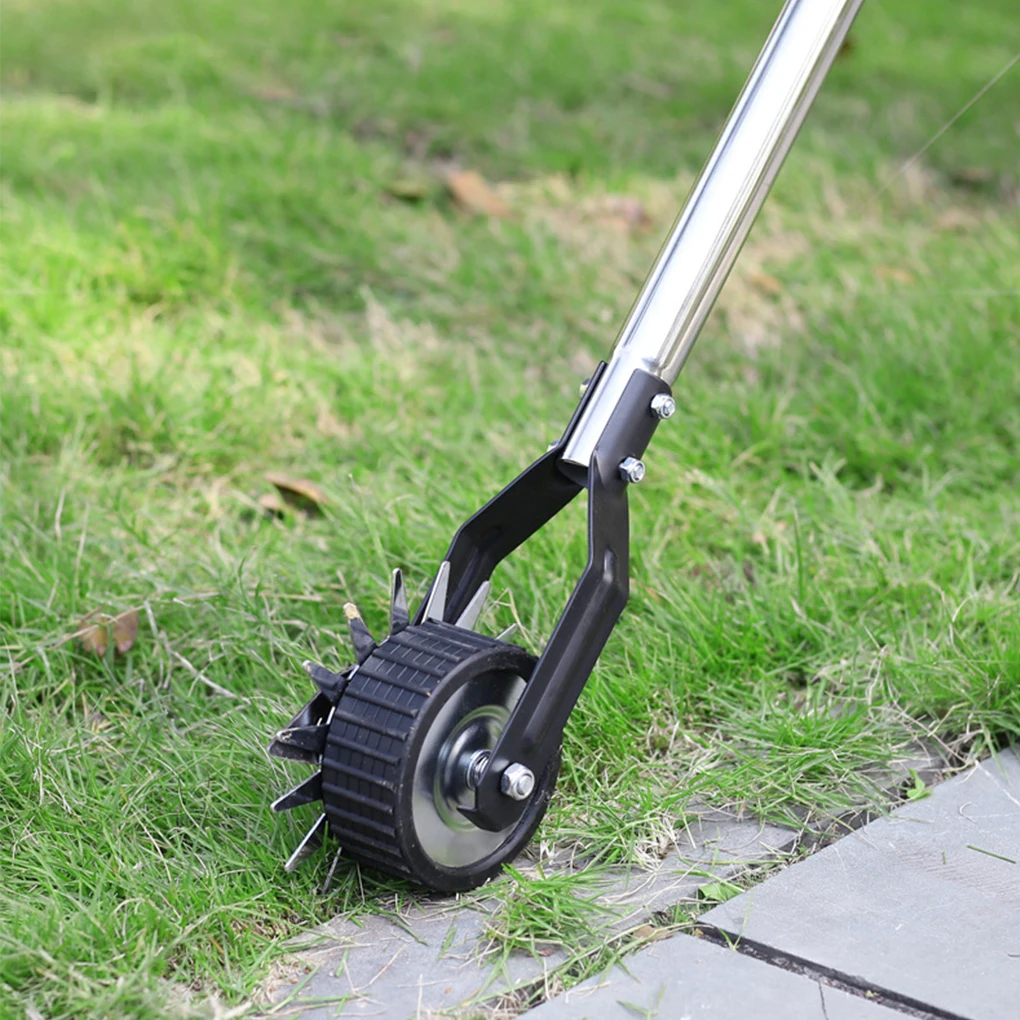 Garden Edger Lawn Tool Wheeled Manual Edging Machine Grass Trimmer Lawn Edge Grinder Lawn Mower Cutter Weeder Cutting Machine