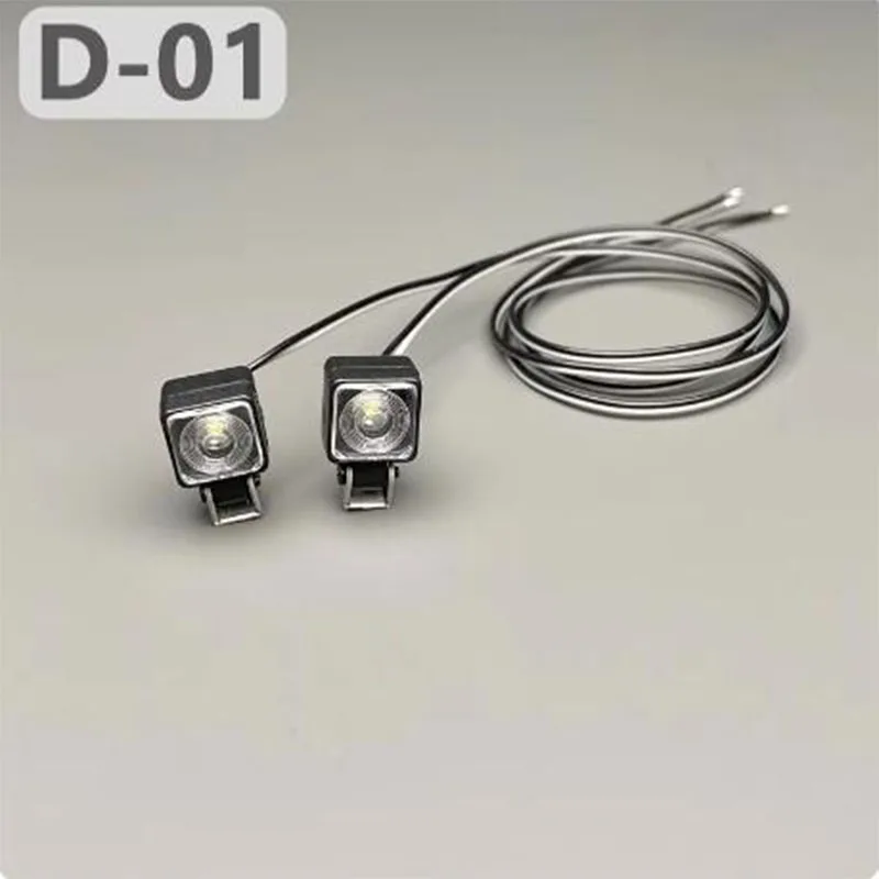 Equipment Rack Lights For Tamiya 1:14 Truck Square Spotlights d-01 Tow Headlights Led Rc Model Toy Parts