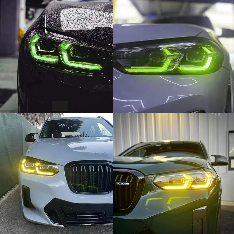

Applicable22-23BmwX3 X4MLemon YellowG01 G08 F97 F98 Golden EyeLEDDaytime Running Light